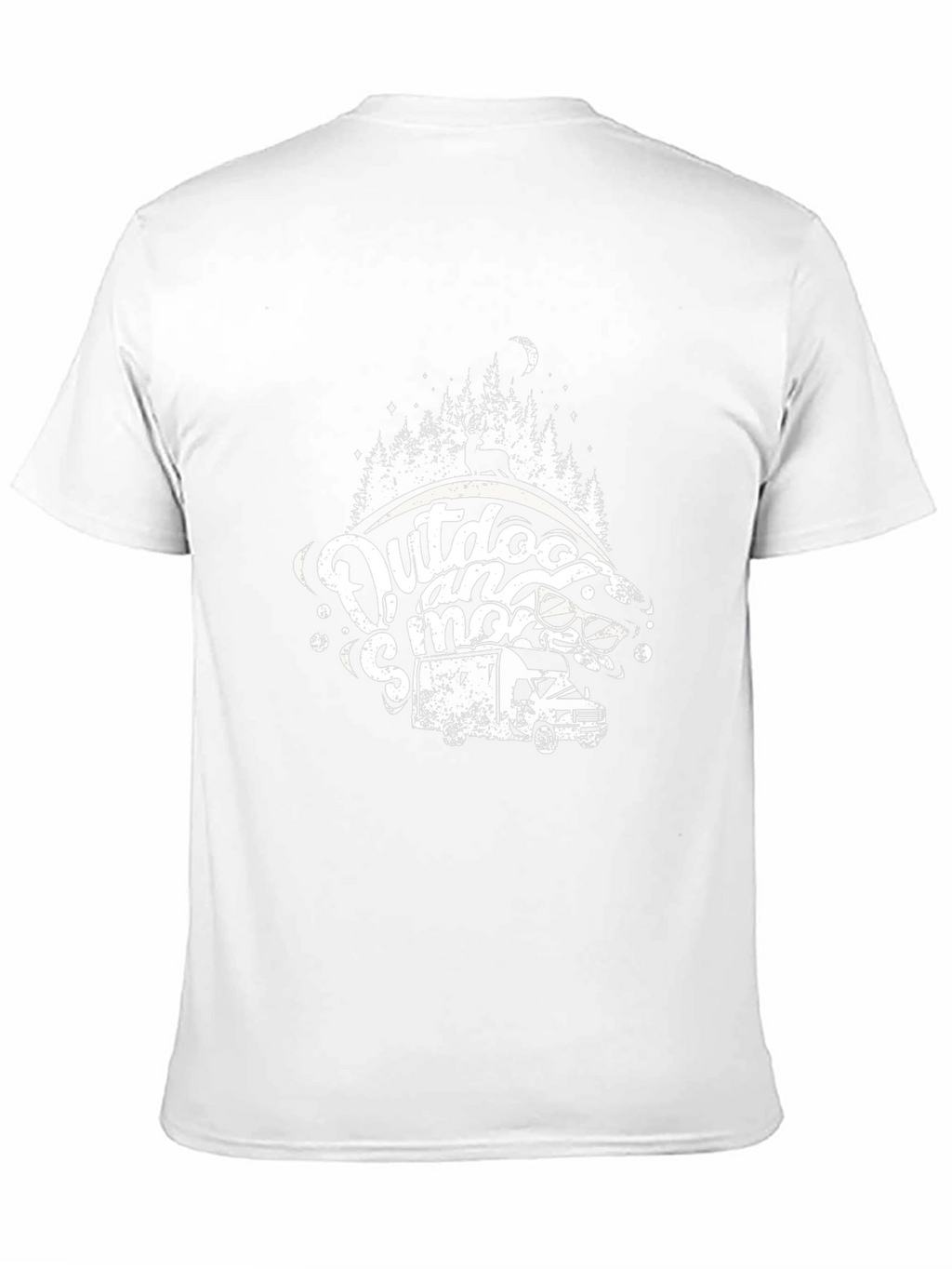 Outdoor and Smore Black Graphic T-Shirt