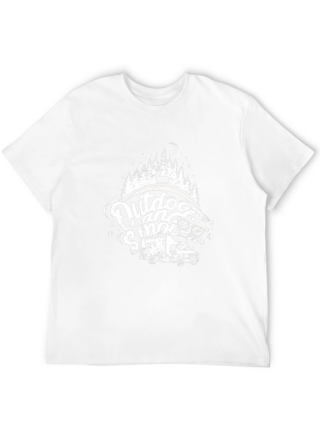 Outdoor and Smore Black Graphic T-Shirt