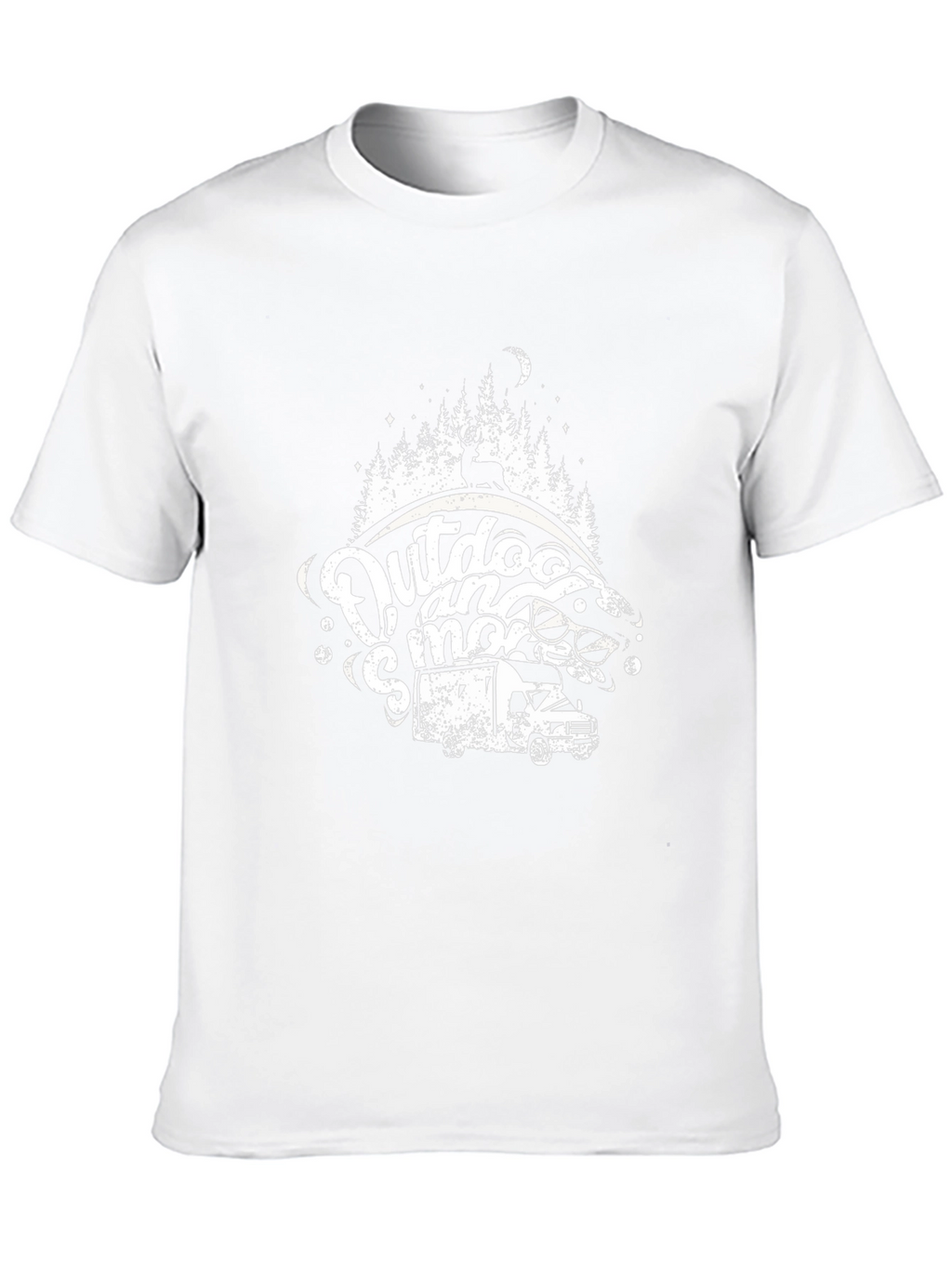 Outdoor and Smore Black Graphic T-Shirt