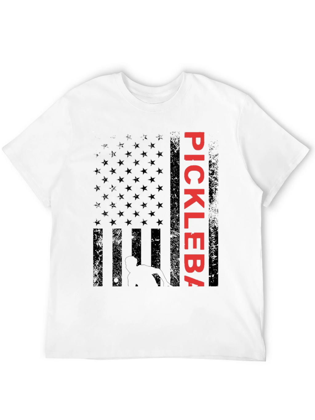 Pickleball American Flag Graphic Tee