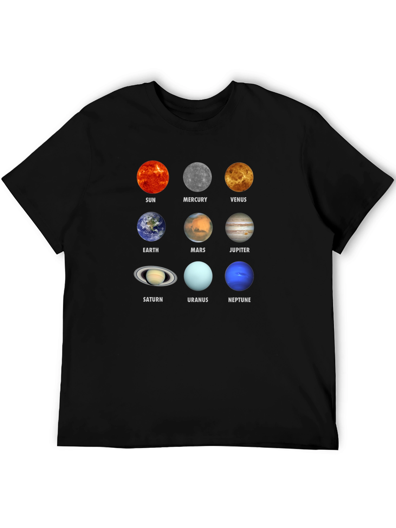 Planets Graphic T-Shirt - Space Science Tee