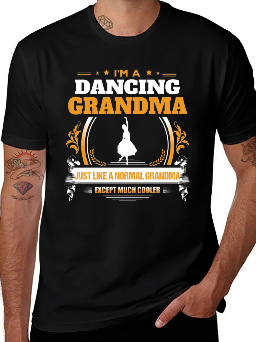 Dancing Grandma T-Shirt - Cool Grandparent Gift