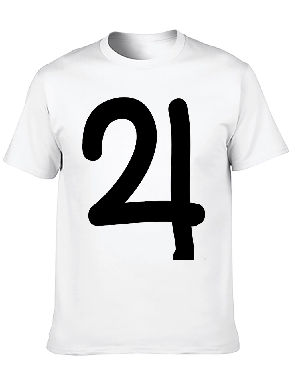 Bold Number 24 Graphic Print T-Shirt