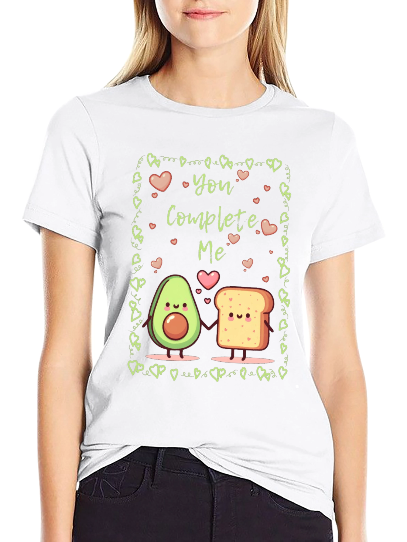 You Complete Me Avocado Toast Graphic T-Shirt