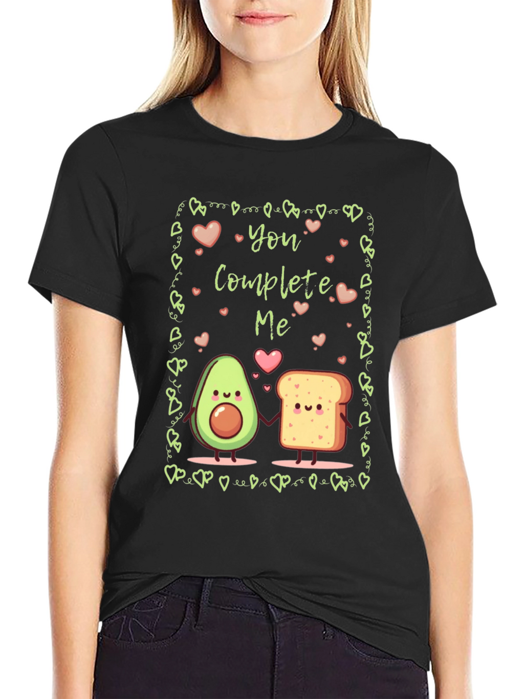 You Complete Me Avocado Toast Graphic T-Shirt