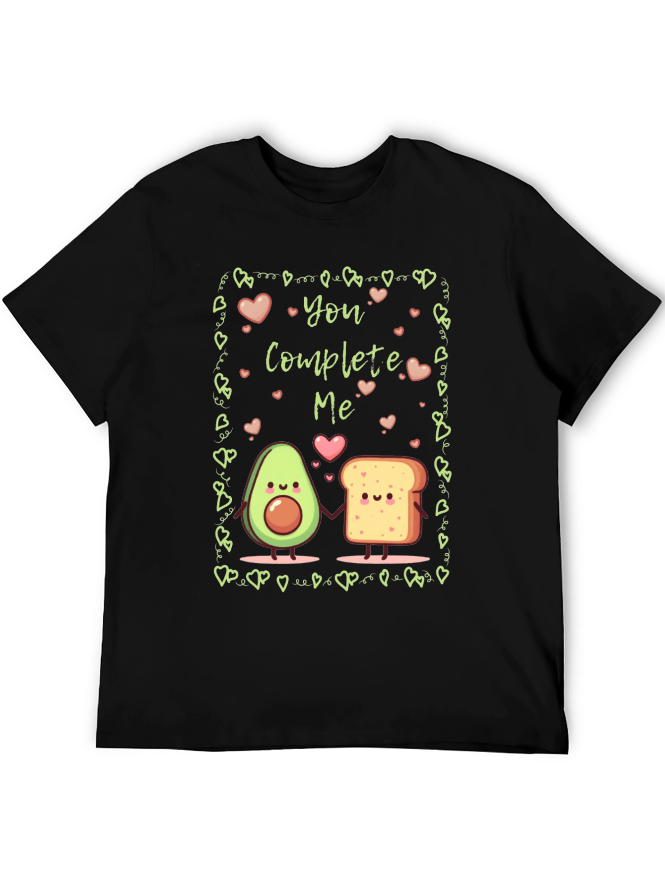 You Complete Me Avocado Toast Graphic T-Shirt