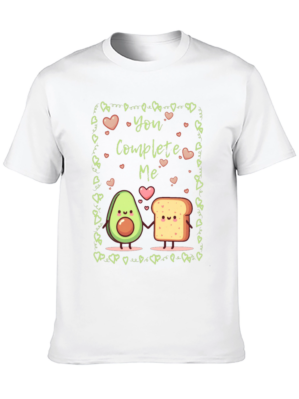 You Complete Me Avocado Toast Graphic T-Shirt