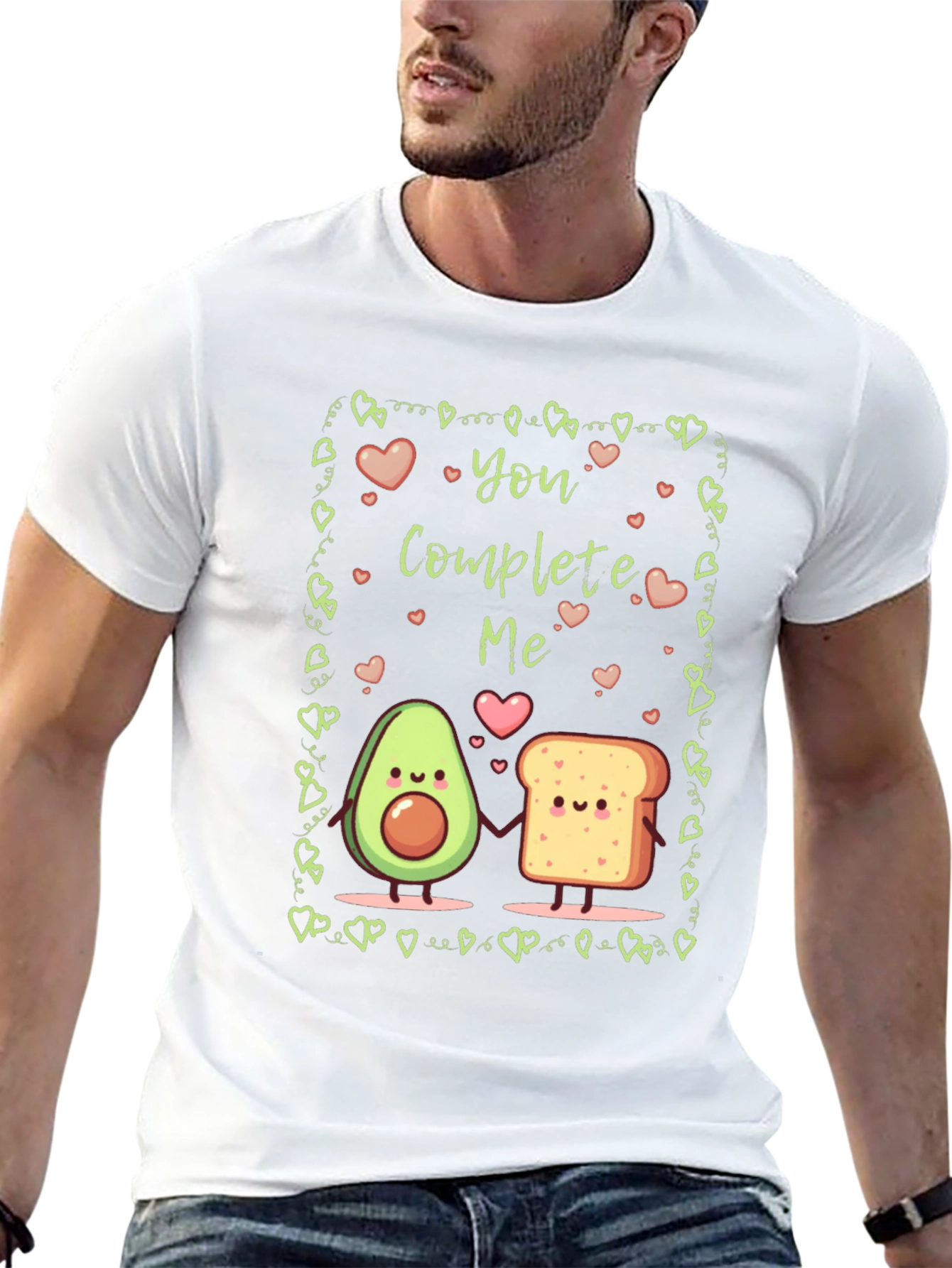 You Complete Me Avocado Toast Graphic T-Shirt