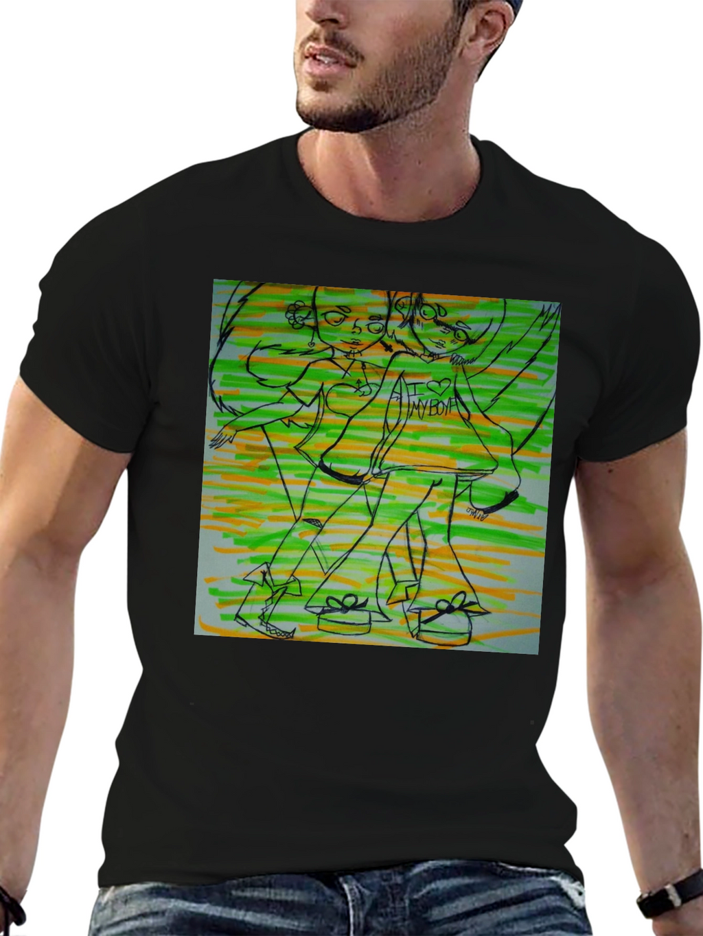 Artsy Graphic T-Shirt - Unique Design