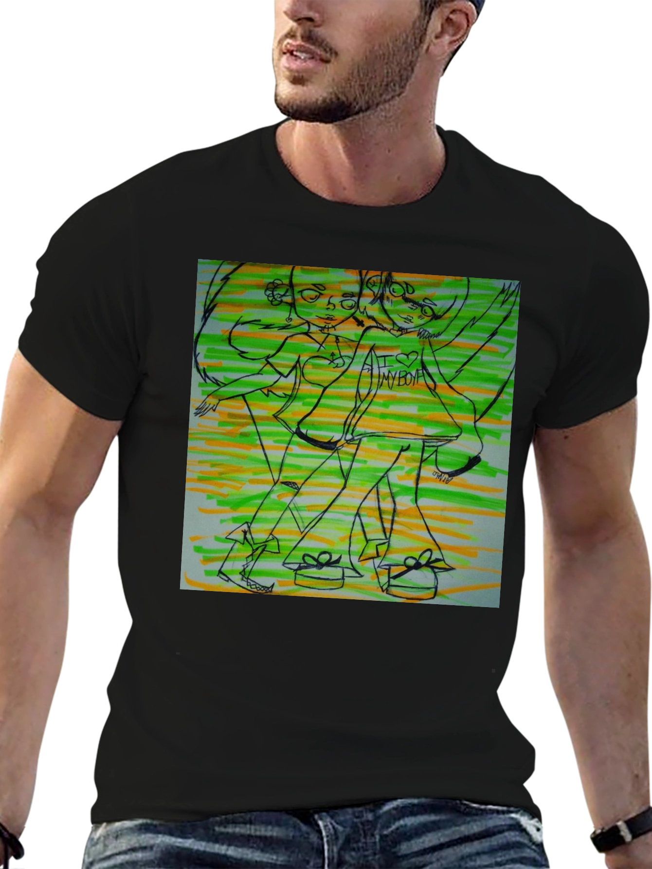 Artsy Graphic T-Shirt - Unique Design