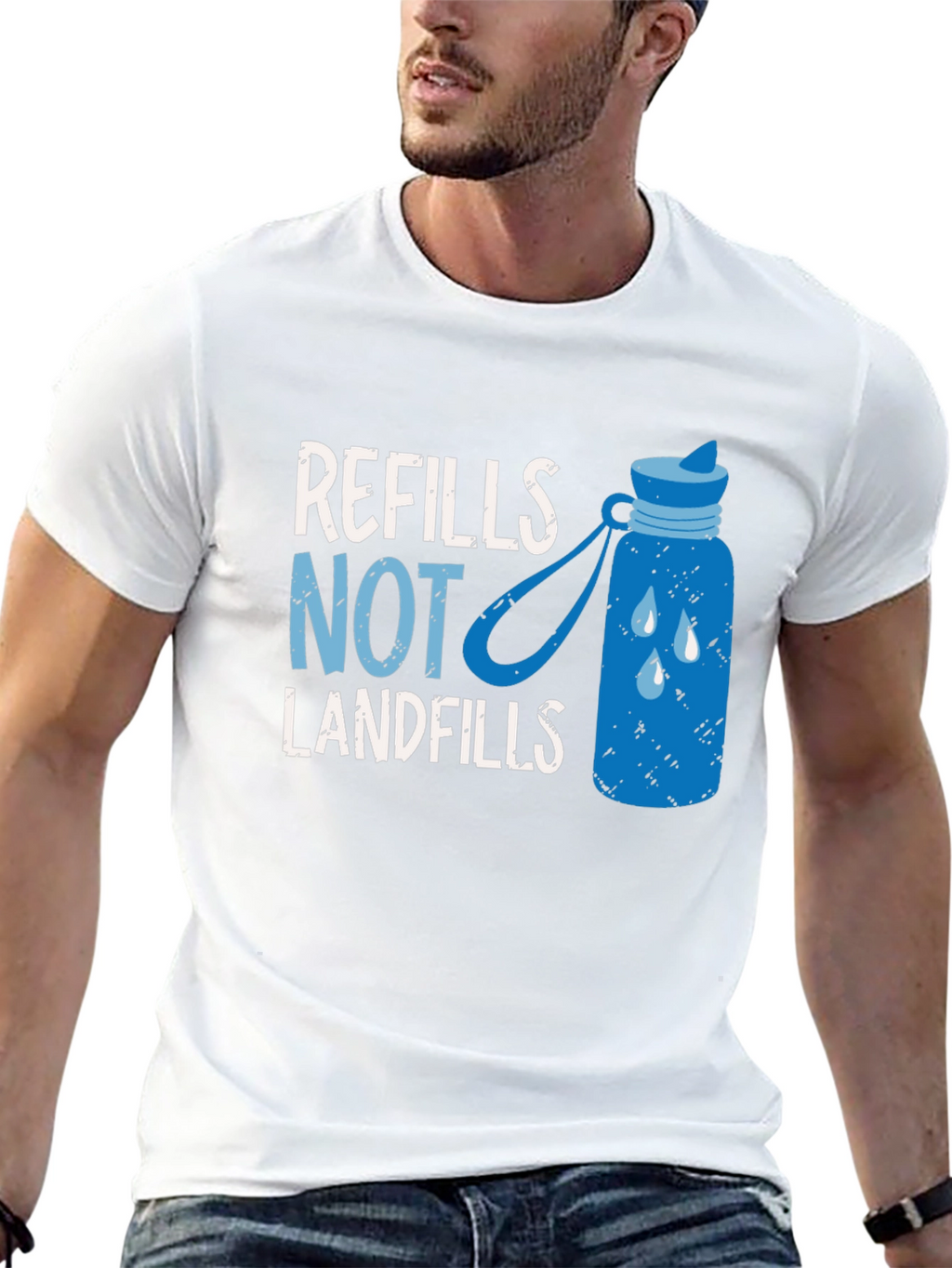 Refills Not Landfills Graphic Tee