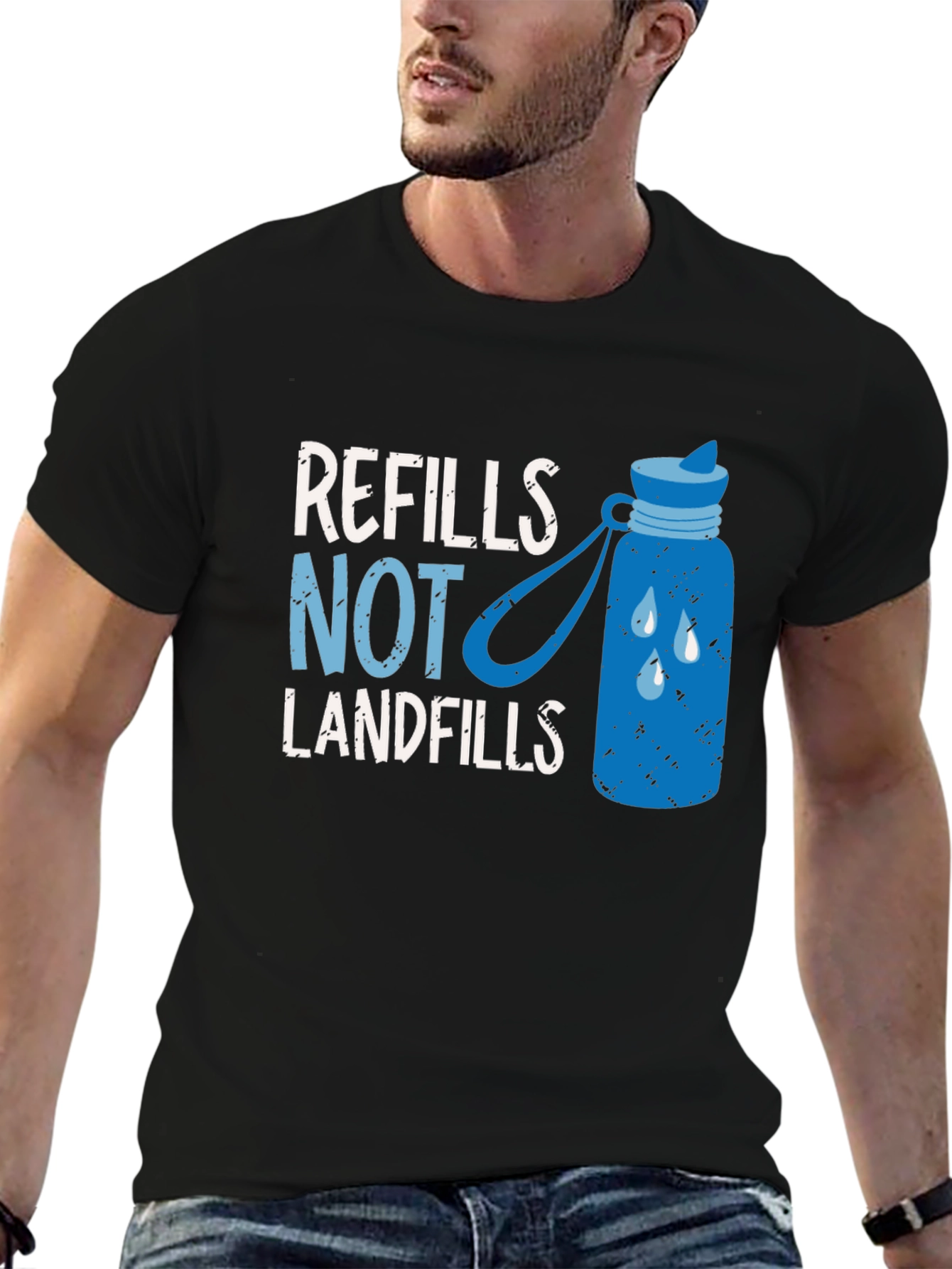 Refills Not Landfills Graphic Tee