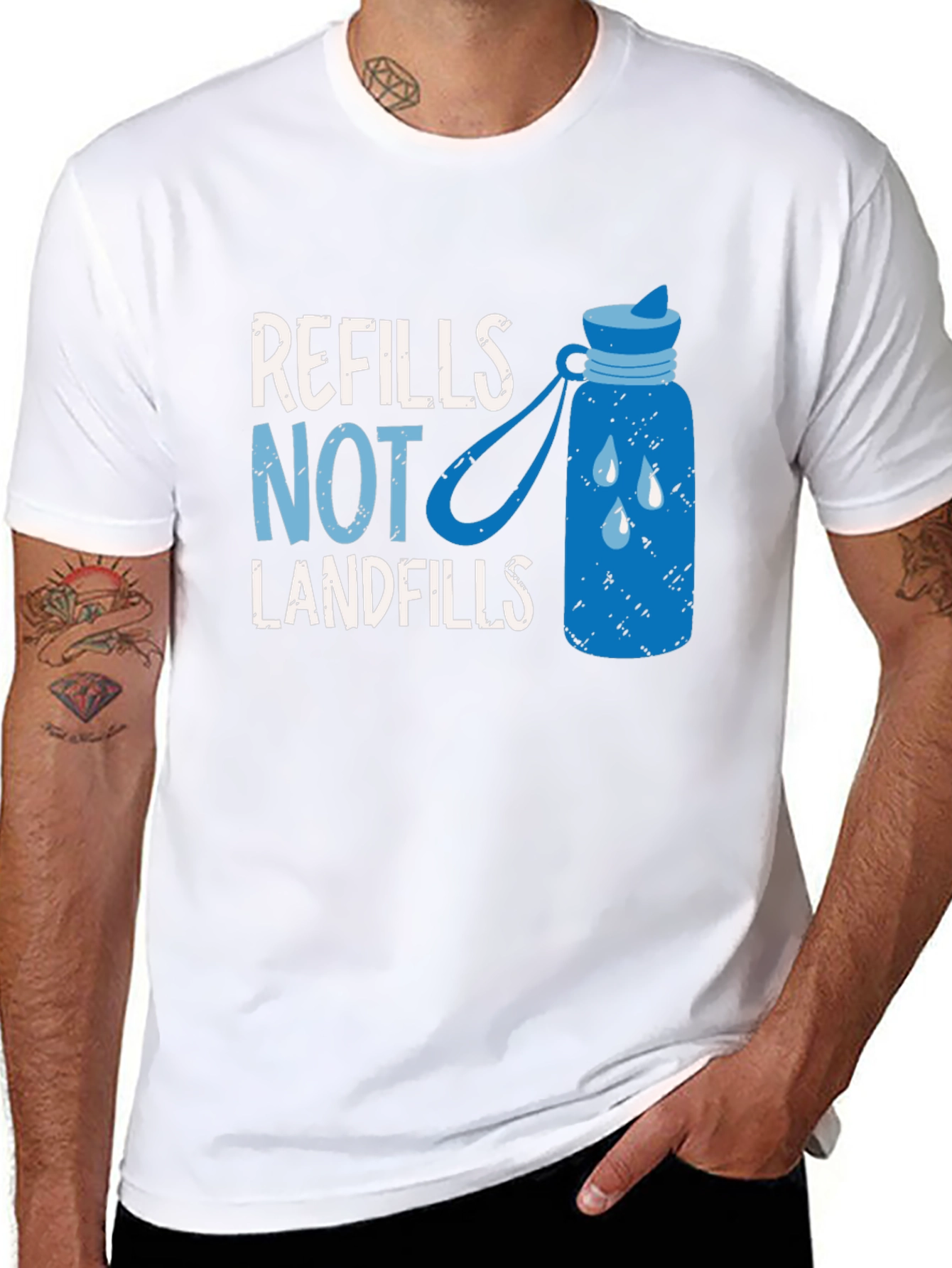 Refills Not Landfills Graphic Tee