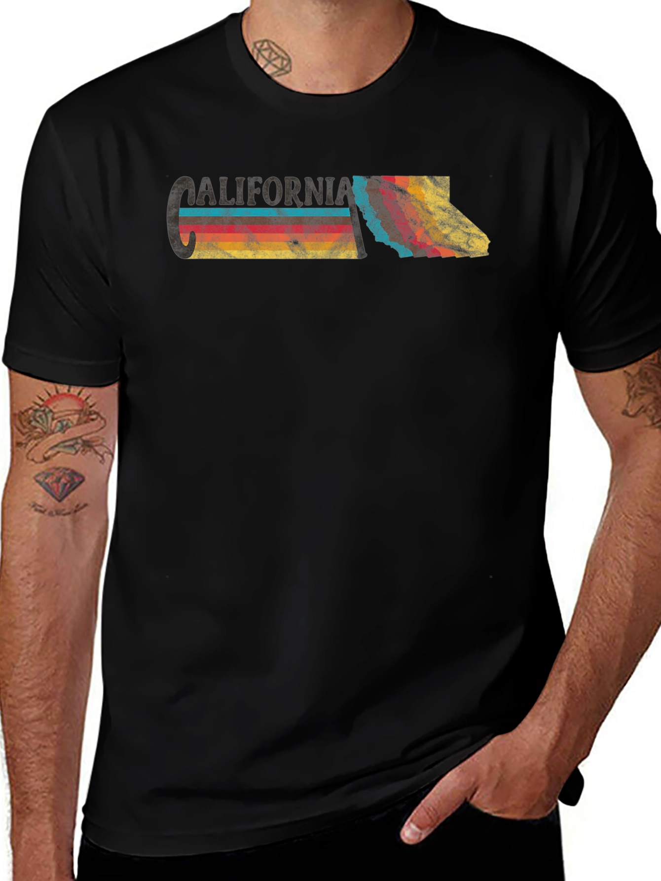 Vintage California Graphic Tee - Retro State Pride