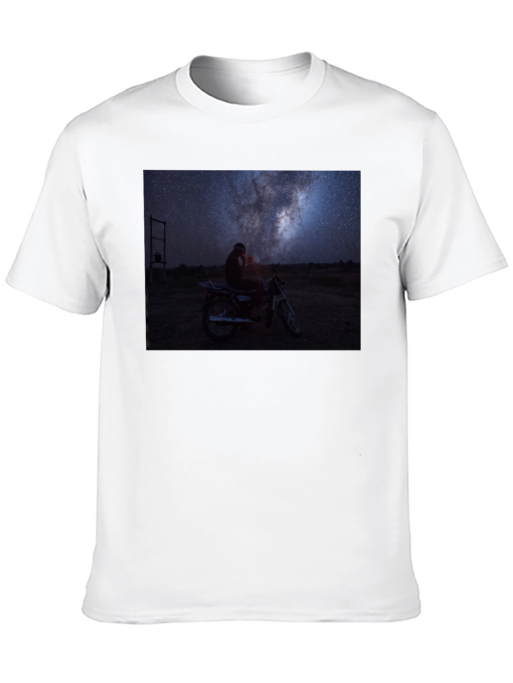 Night Sky Motorcycle T-Shirt