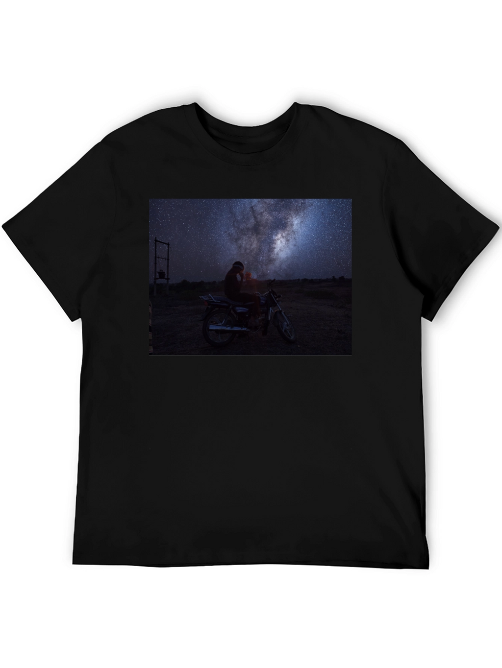 Night Sky Motorcycle T-Shirt