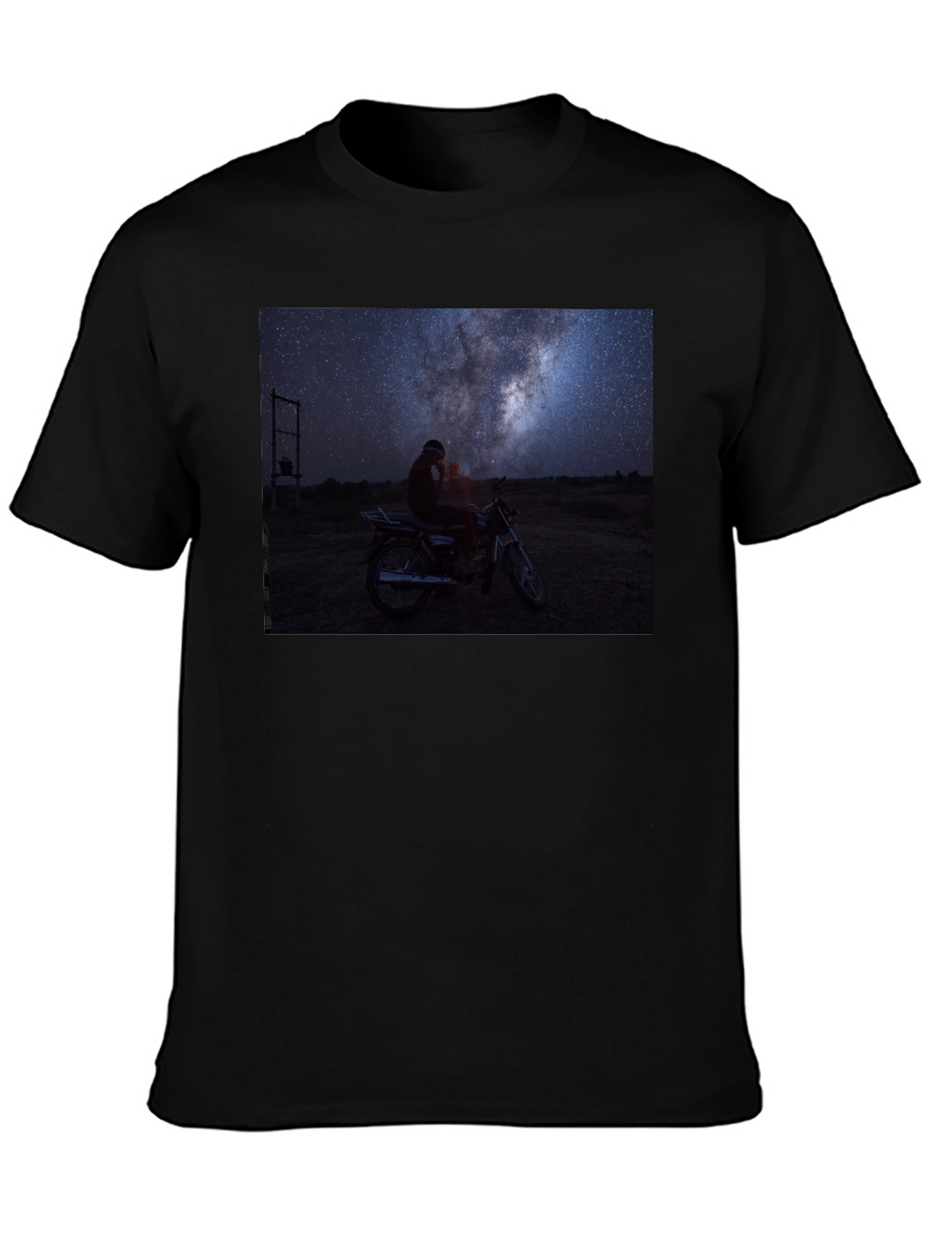 Night Sky Motorcycle T-Shirt