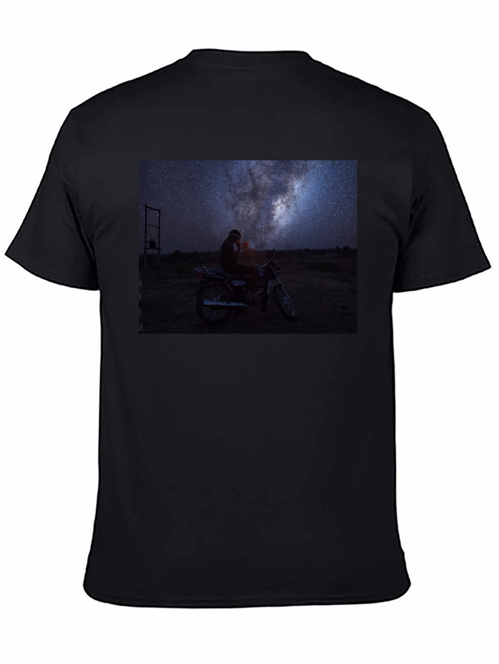 Night Sky Motorcycle T-Shirt