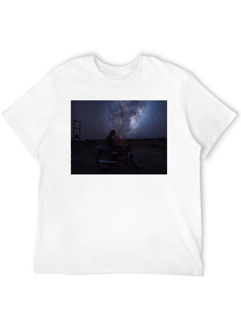 Night Sky Motorcycle T-Shirt