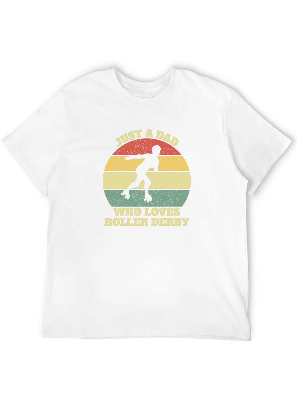 Just A Dad Who Loves Roller Derby Graphic Tee