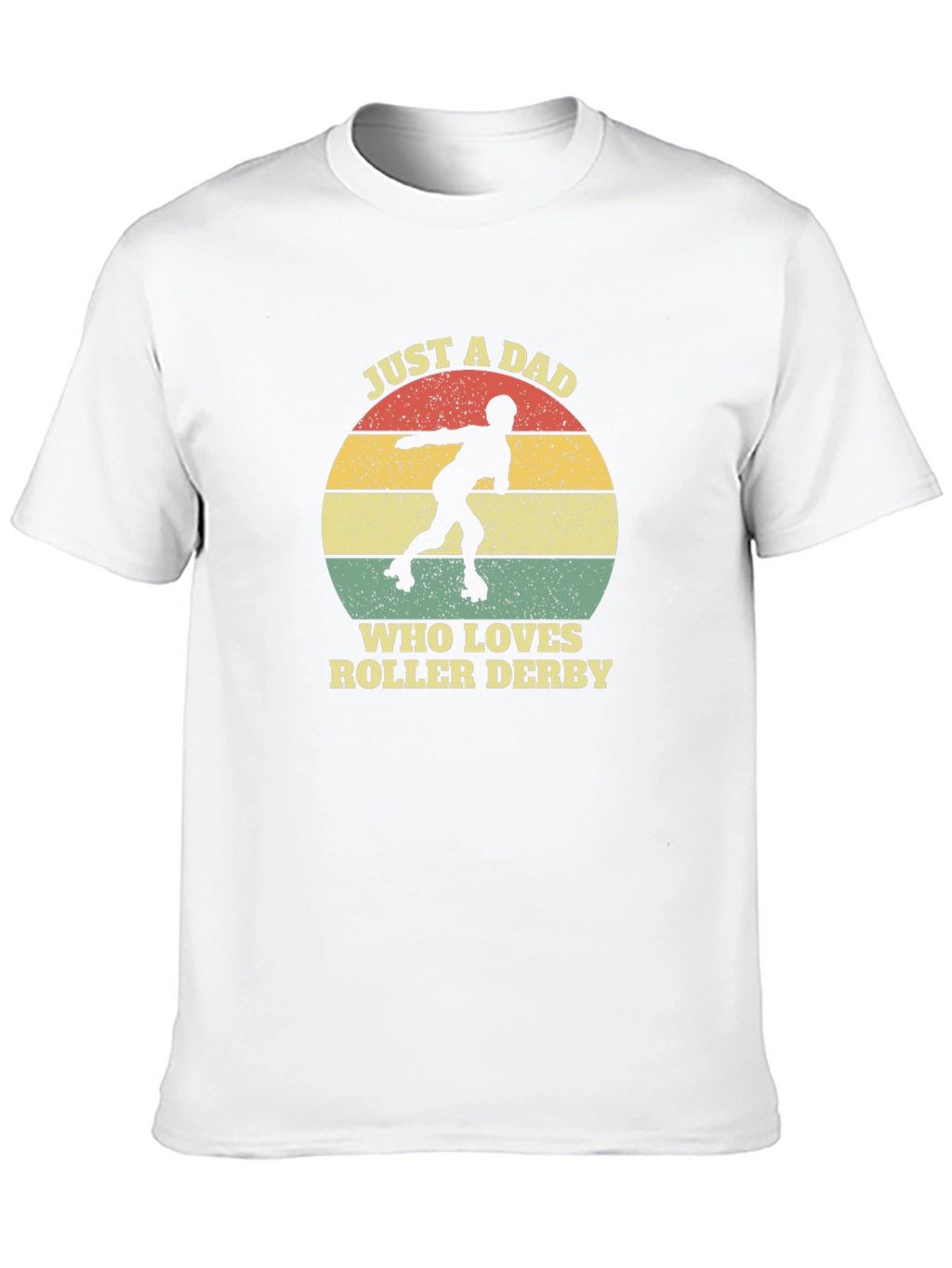 Just A Dad Who Loves Roller Derby Graphic Tee