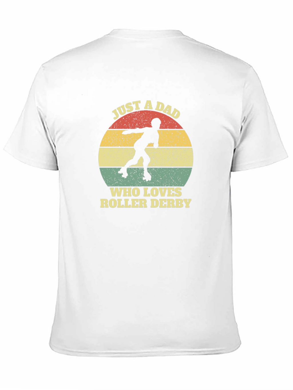 Just A Dad Who Loves Roller Derby Graphic Tee