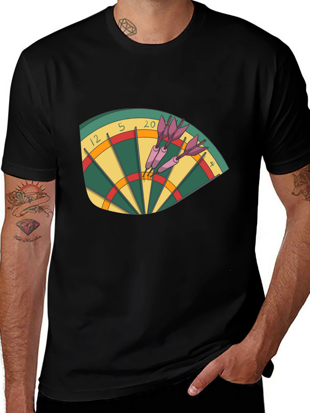 Darts T-Shirt - Bullseye Graphic Tee