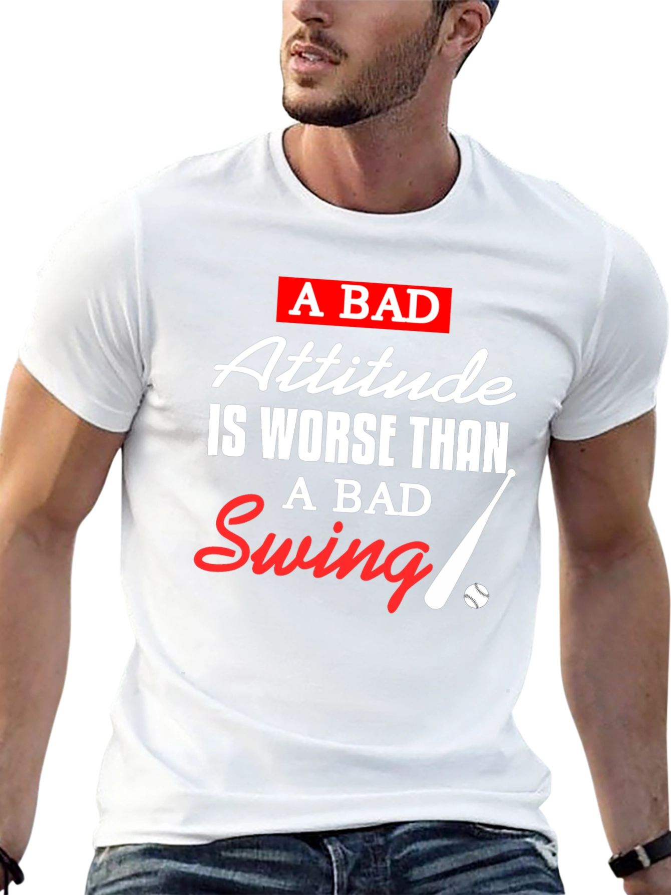 A Bad Attitude T-Shirt: Baseball Inspired Tee