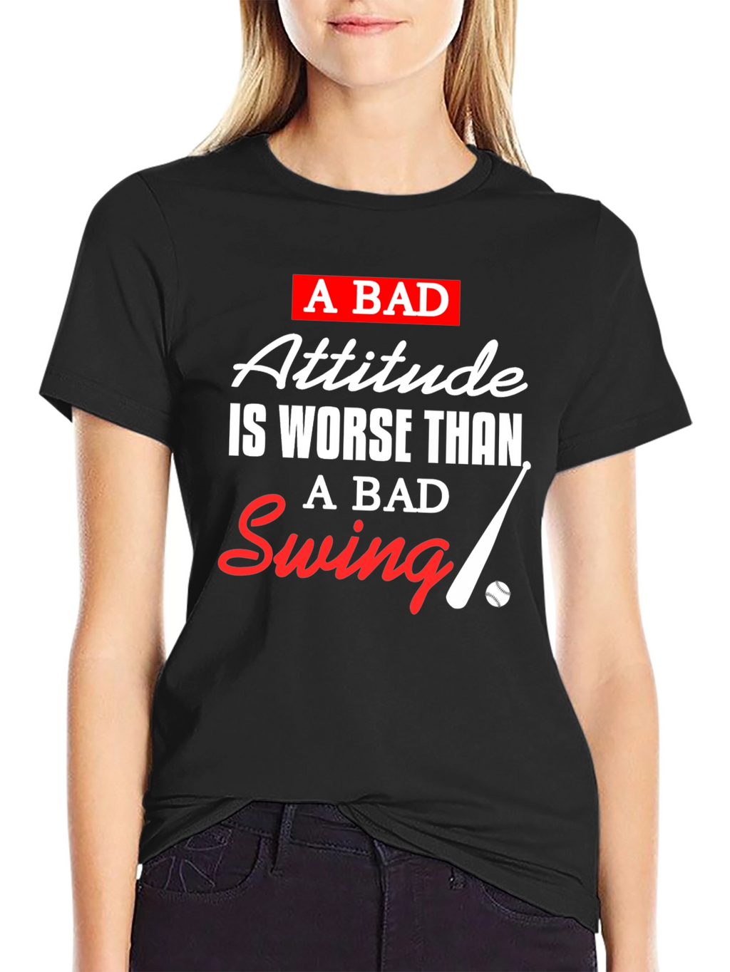 A Bad Attitude T-Shirt: Baseball Inspired Tee