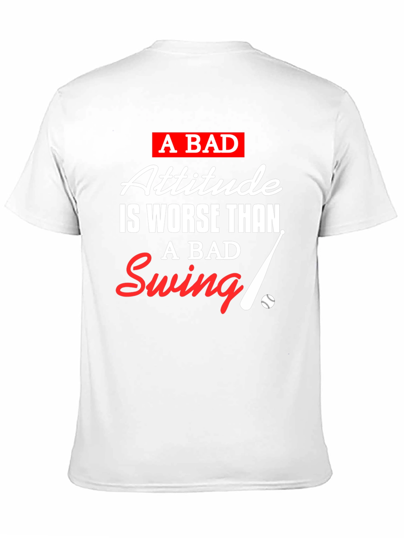 A Bad Attitude T-Shirt: Baseball Inspired Tee
