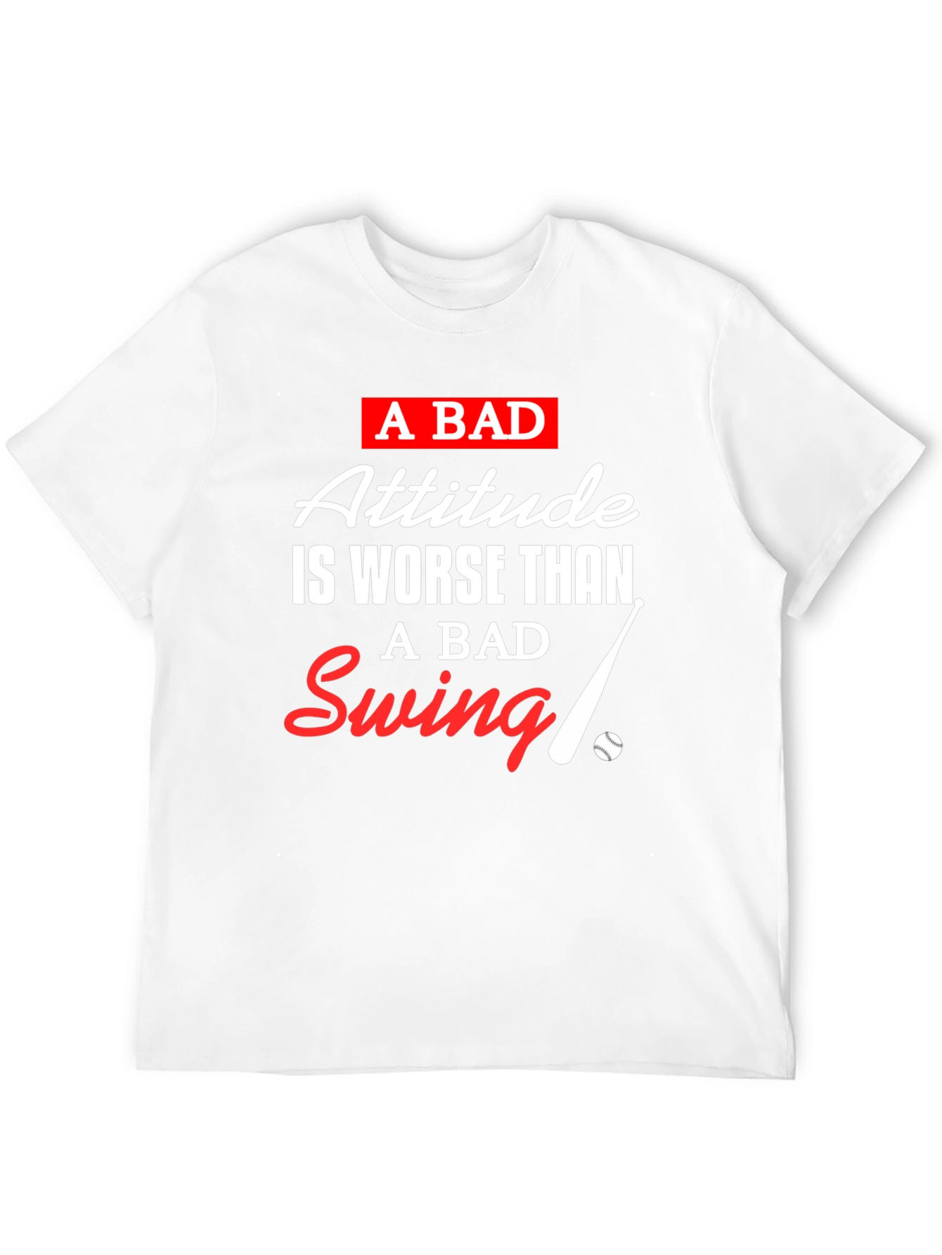 A Bad Attitude T-Shirt: Baseball Inspired Tee