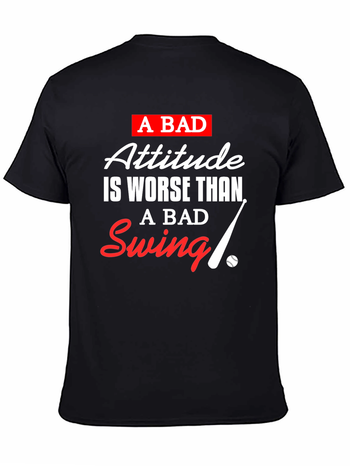 A Bad Attitude T-Shirt: Baseball Inspired Tee
