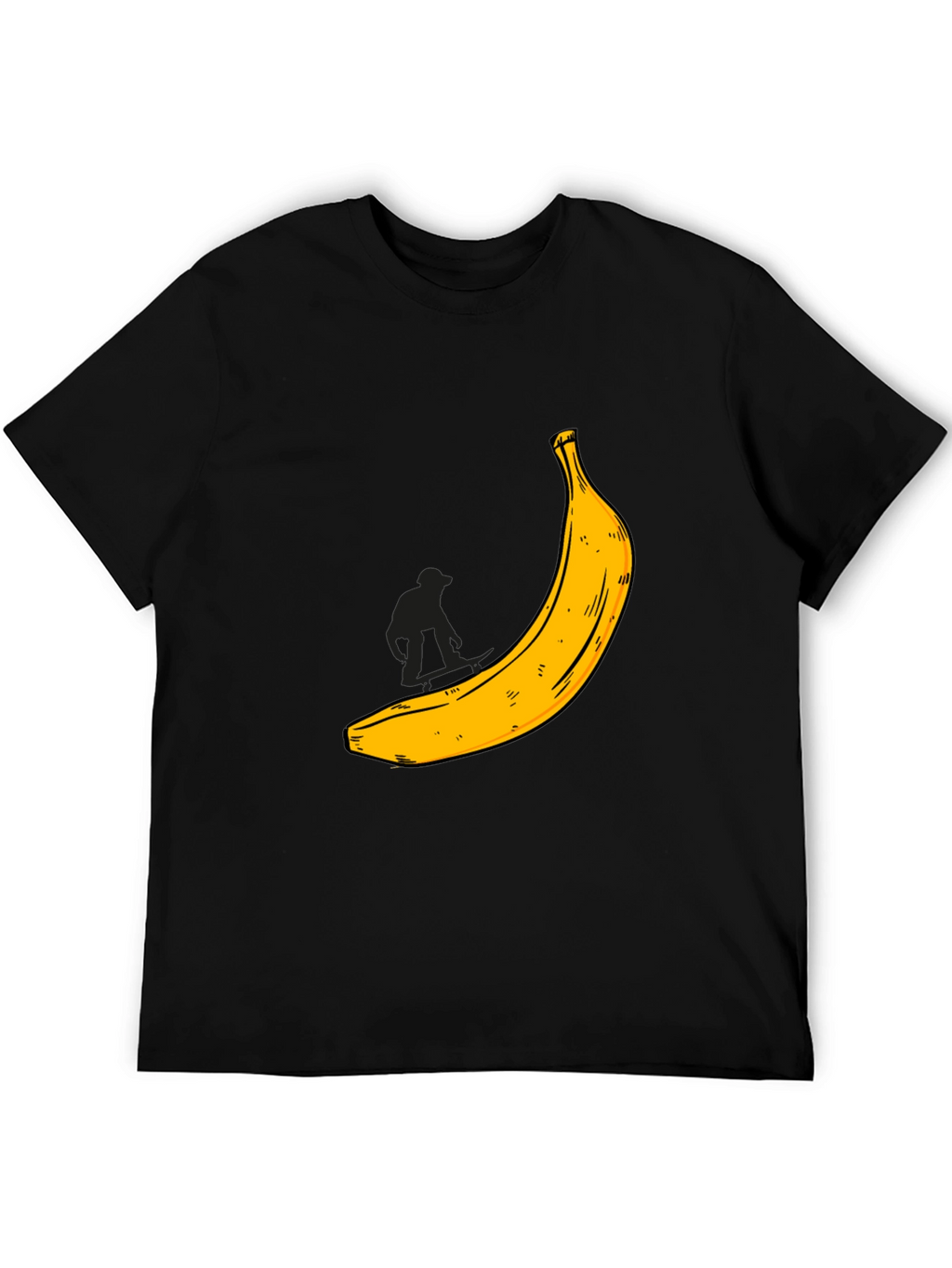 Banana Graphic T-Shirt - Black Cotton Tee