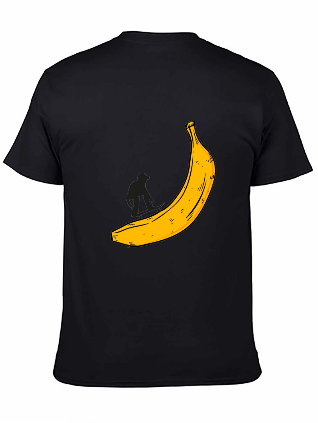 Banana Graphic T-Shirt - Black Cotton Tee