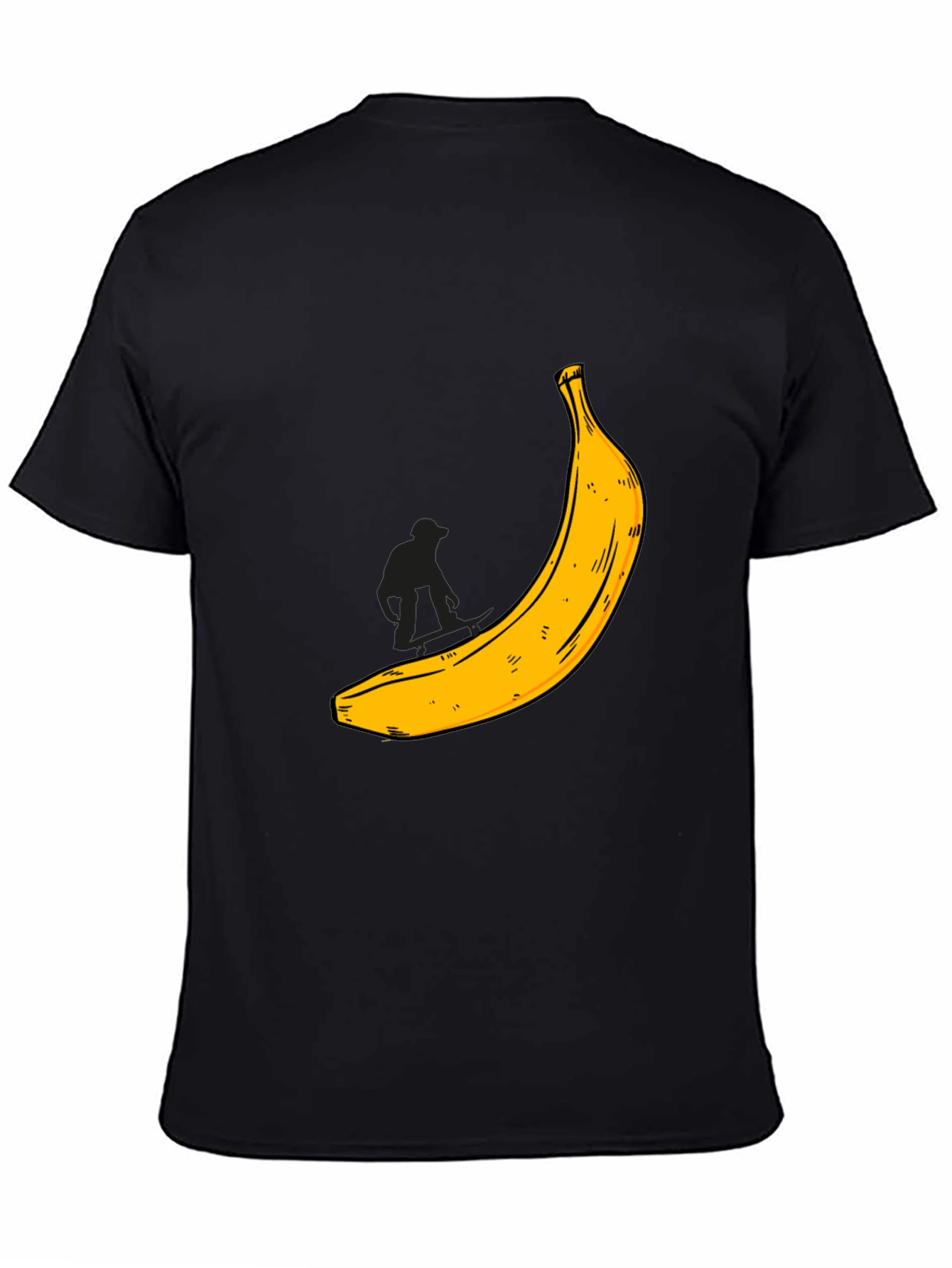 Banana Graphic T-Shirt - Black Cotton Tee