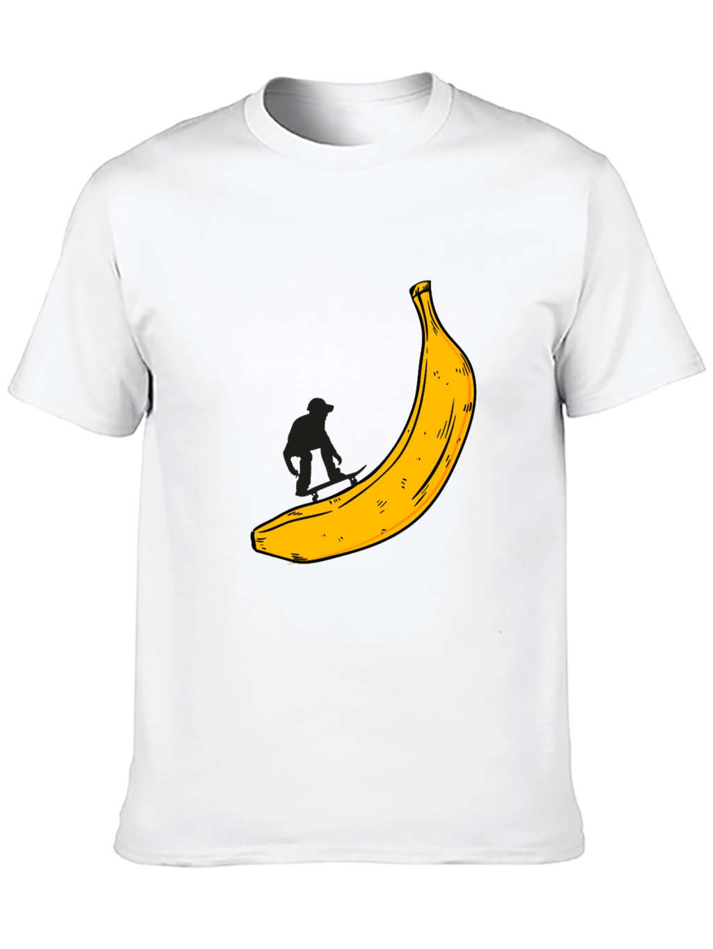 Banana Graphic T-Shirt - Black Cotton Tee
