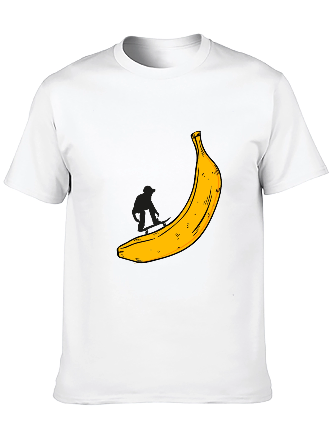 Banana Graphic T-Shirt - Black Cotton Tee