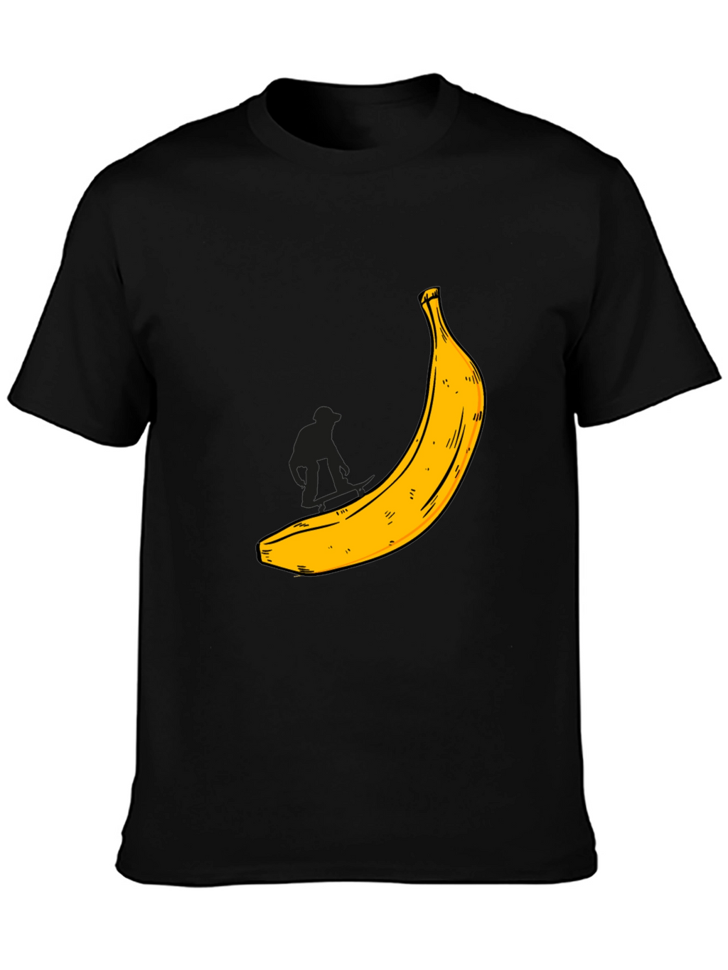 Banana Graphic T-Shirt - Black Cotton Tee