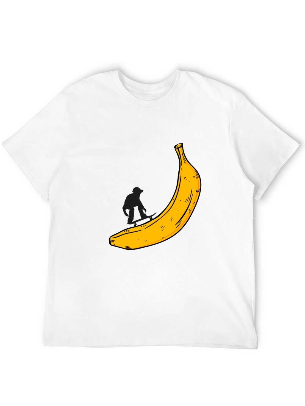 Banana Graphic T-Shirt - Black Cotton Tee