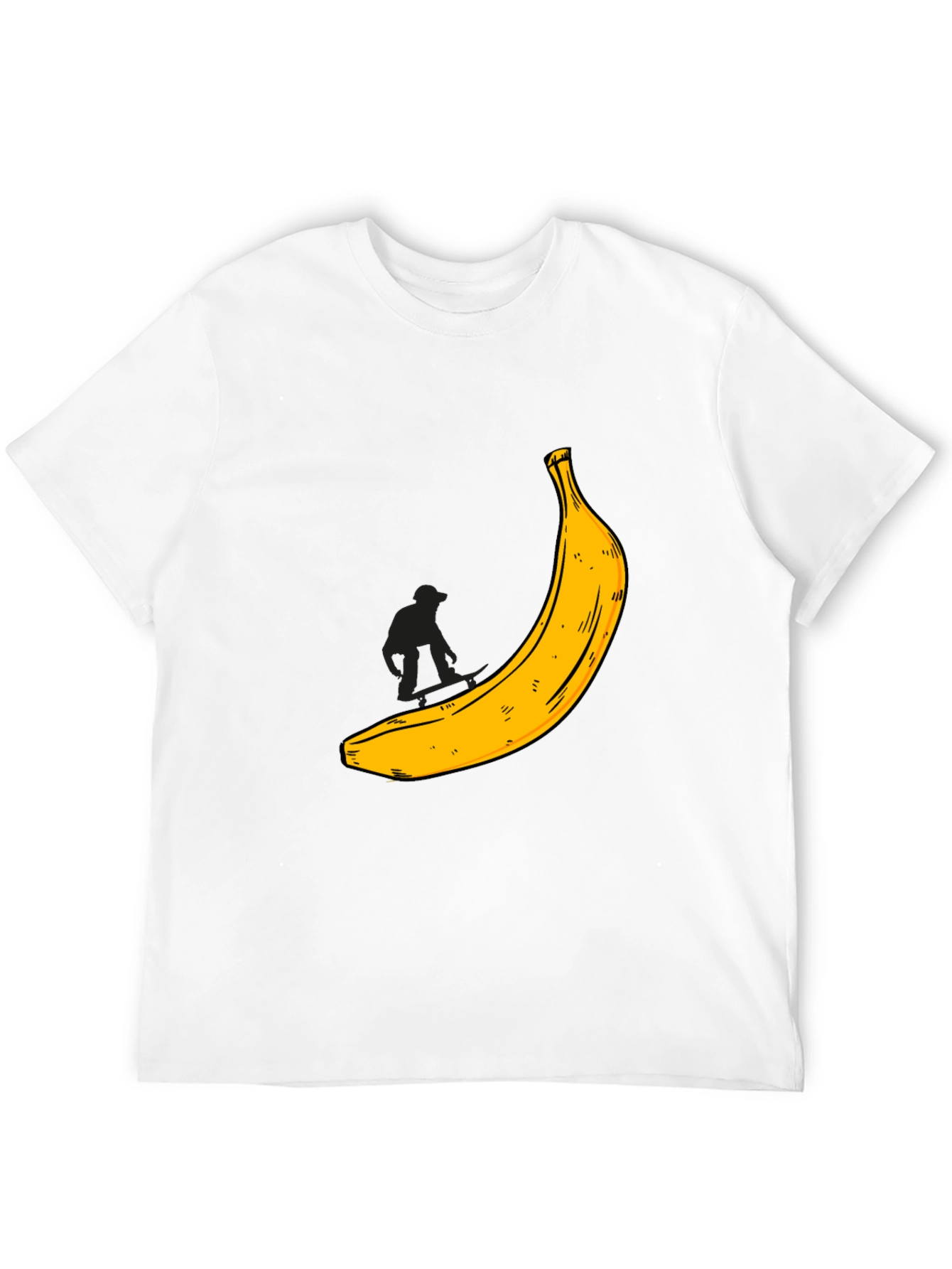 Banana Graphic T-Shirt - Black Cotton Tee