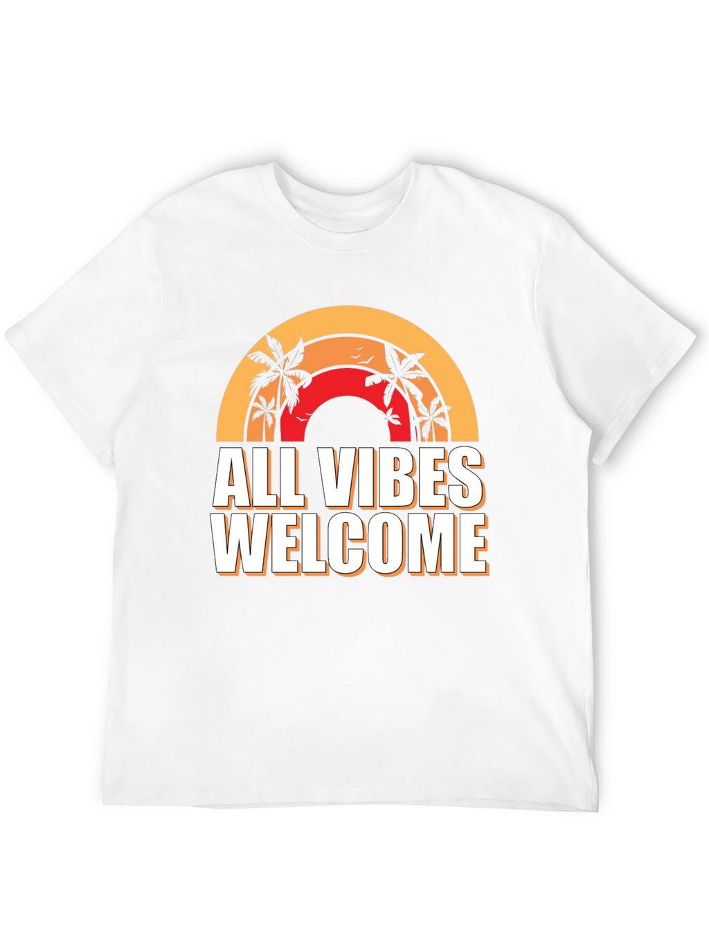 All Vibes Welcome Graphic Tee - Black