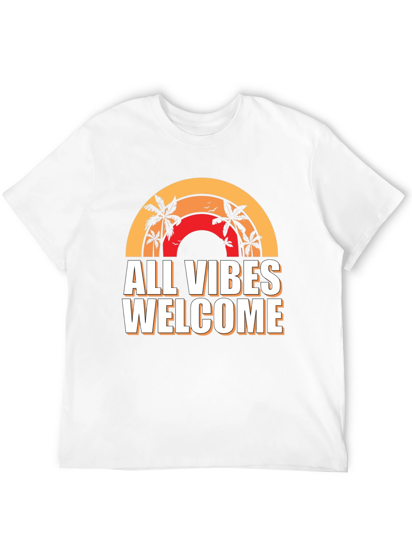 All Vibes Welcome Graphic Tee - Black