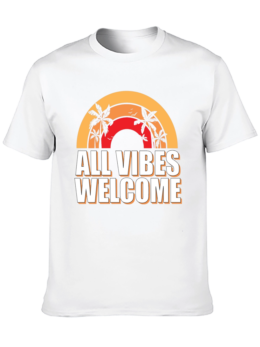 All Vibes Welcome Graphic Tee - Black