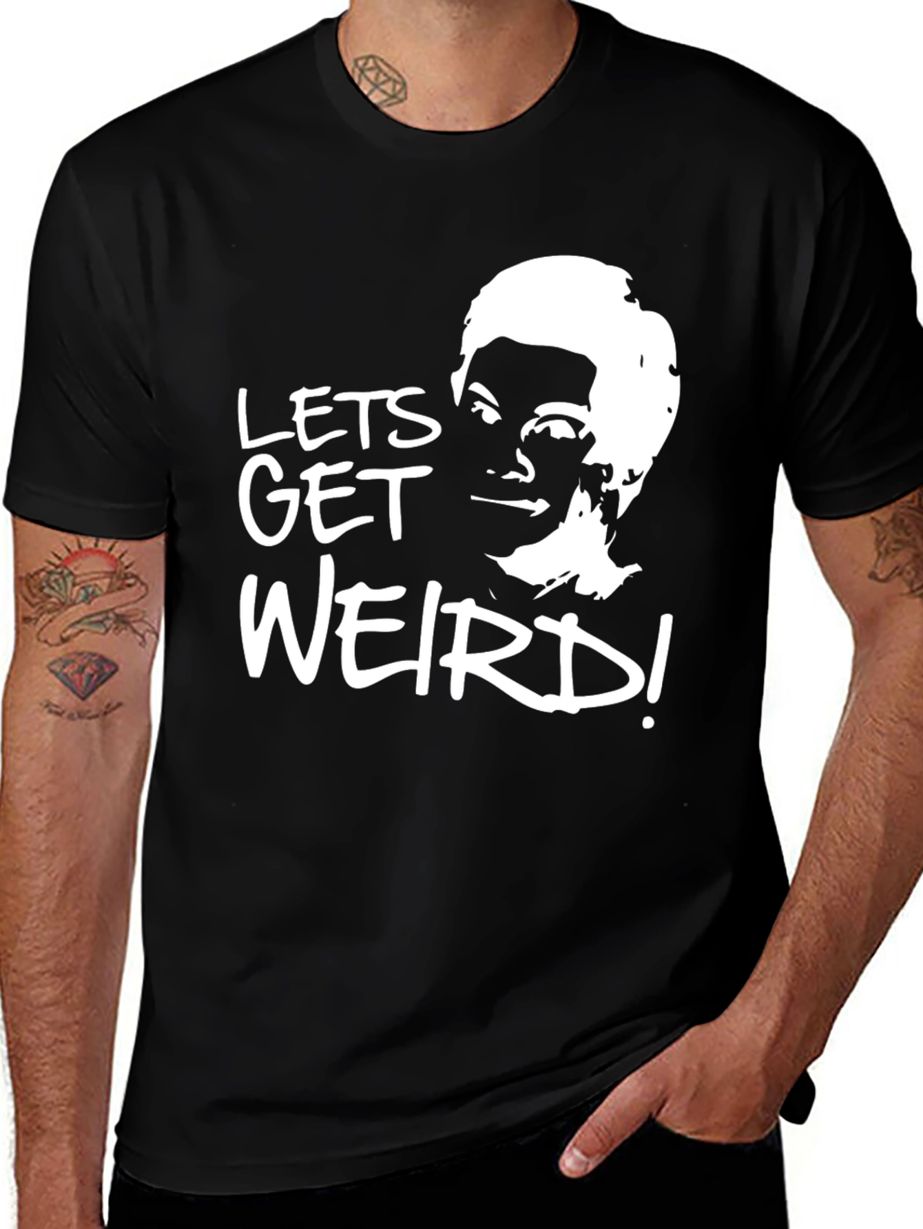 Lets Get Weird T-Shirt - Soft Black Tee