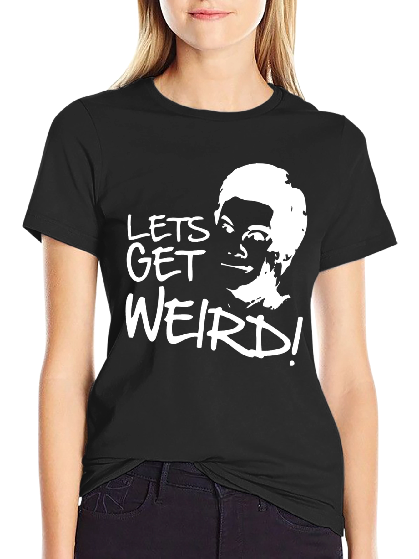 Lets Get Weird T-Shirt - Soft Black Tee