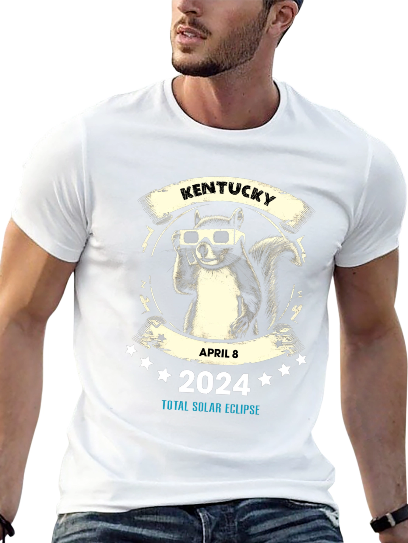 Kentucky Solar Eclipse 2024 Squirrel T-Shirt