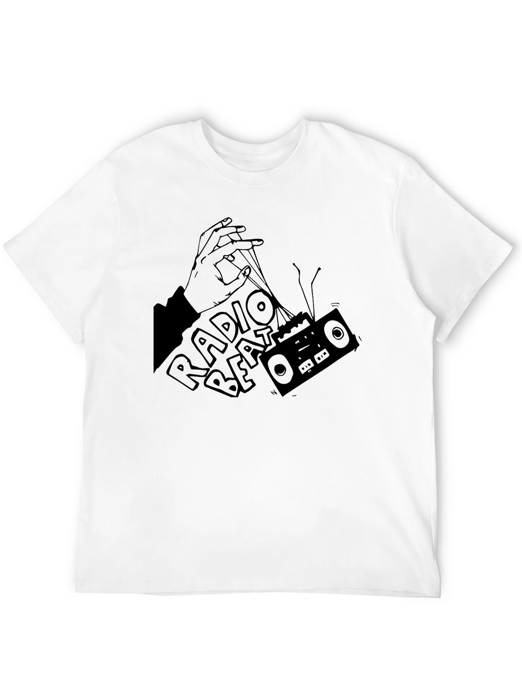 Radio Beat Black Graphic Tee