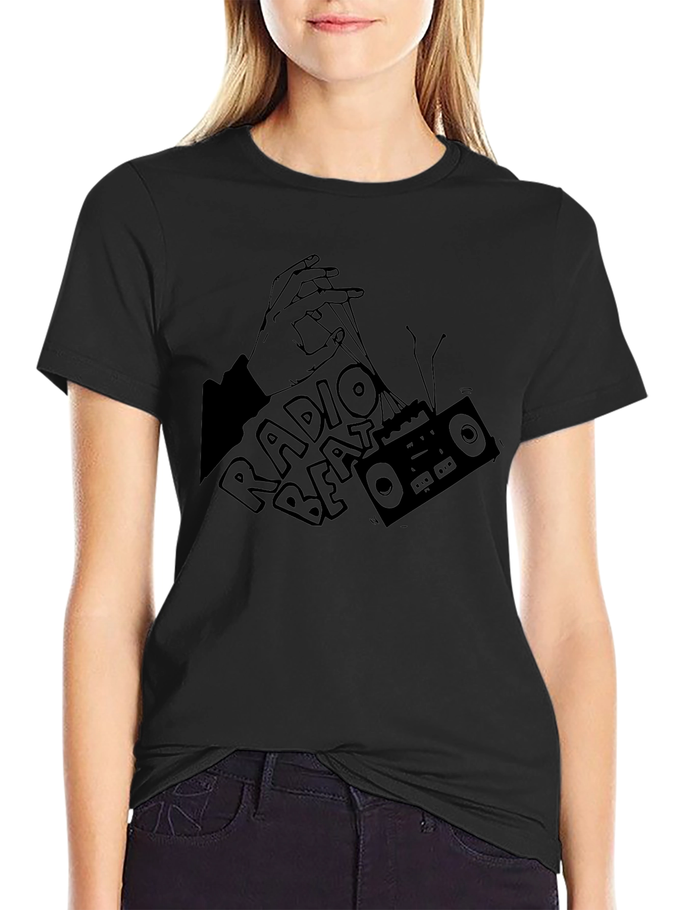 Radio Beat Black Graphic Tee