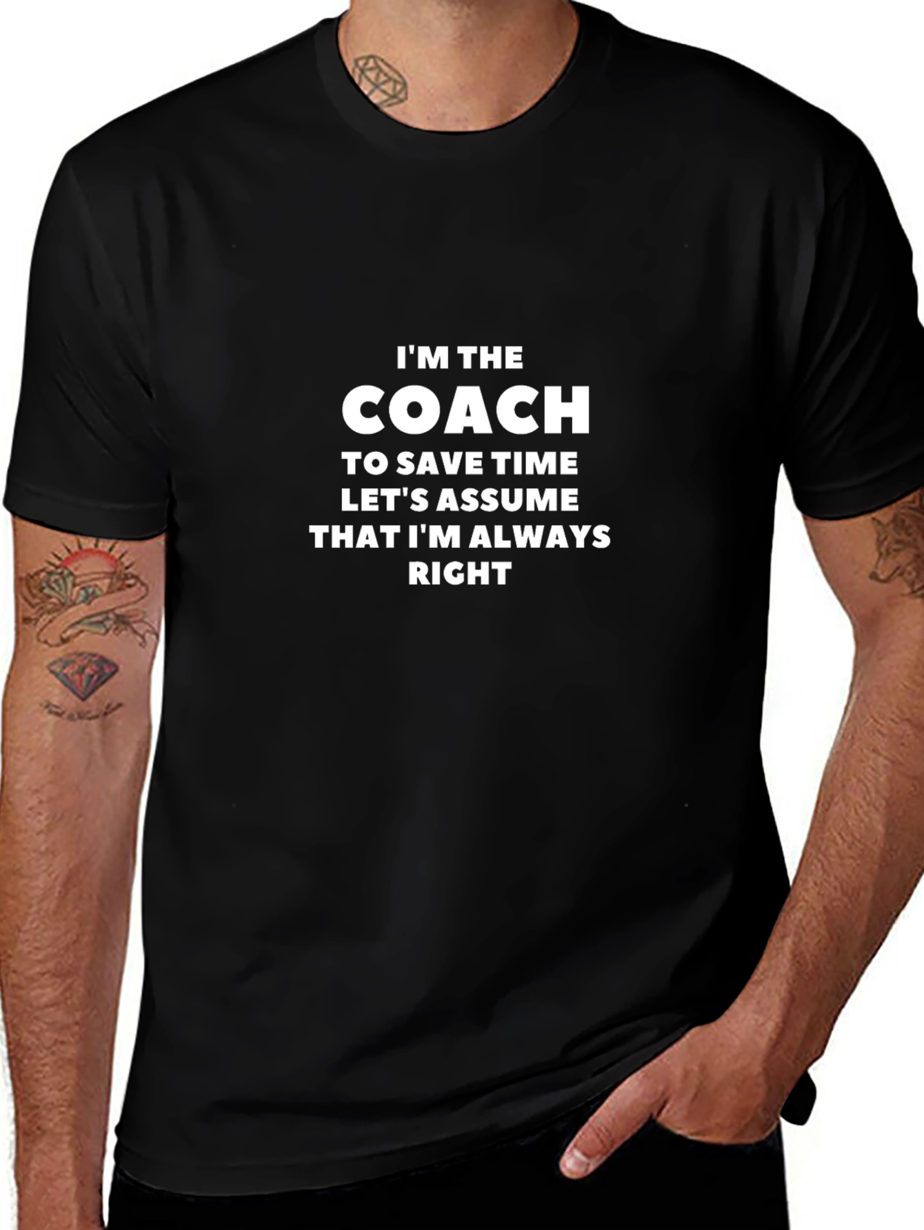 Im The Coach T-Shirt Funny Sarcastic Gift