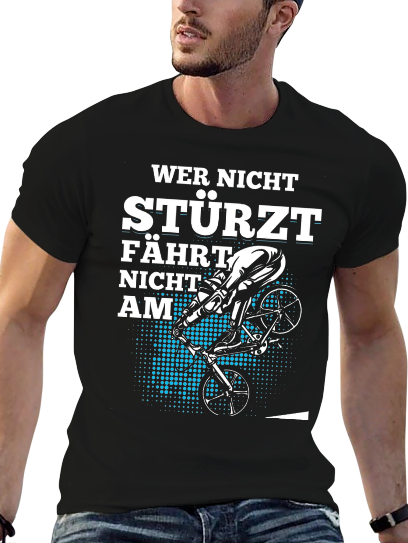 Wer Nicht Stürzt Fahrt Nicht AM T-Shirt